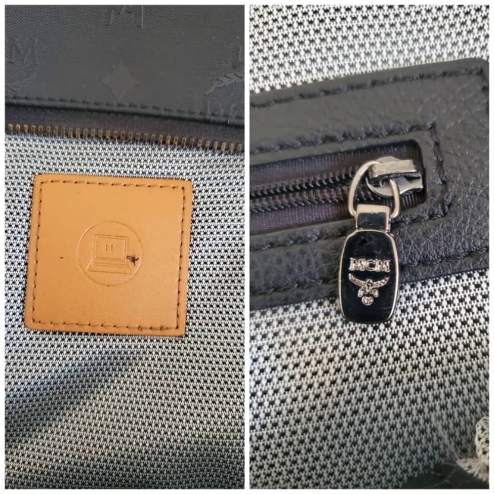 Authentic MCM Black Matte Backpack - Picture 8 of 12